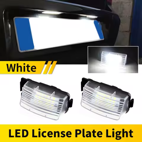 2PCS Canbus Error Free LED Rear License Plate Lamp For Nissan Versa Hatchback Grand Livina Pulsar GT