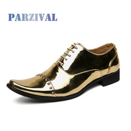 PARZIVAL รองเท้าหนังนิ่มรองเท้าลำลองสำหรับนักธุรกิจอังกฤษปลายแหลมระบายอากาศรองเท้าผู้ชาย Oxford รองเ