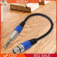 35cm XLR Female To 1/4 Inch 6.35mm Jack Cable Stereo Microphone Adapter Cable 6.5 Mm 1/4 Inch To XLR