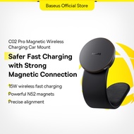 Baseus C02 Pro Magnetic Wireless Charging Car Phone Holder Stand Foldable Telephone Support Mount fo
