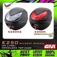 KOTAK/BOX GIVI MONOLOCK TOP CASE WILDCAT E250, E250N, E250N2 BLACK [BASE PLATE INCLUDED]
