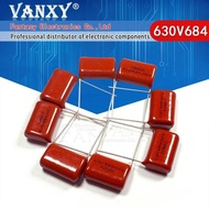 10PCS 630V684J 0.68UF Pitch 20MM 684 630V 680nf CBB Polypropylene film capacitor electronic componen
