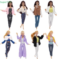 SUPERTOY 1SET 30cm Doll Dress Winter Dress Set Doll Dressing Doll Gift 1:6 Doll Dress  Pants Set HOT
