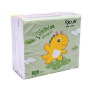 EXCUE DINASOUR PRINTING SOFT PACK TISSUE 3PLY 36S 3PACKS