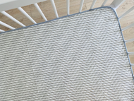 Lót chống thấm bảo vệ nệm cũi cho bé PETIT BEBE cotton chun 4 góc tiện lợi