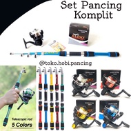 Zeus/miyabi Telescopic Antenna Rod Fishing Set + Daido Reel - 150 cm