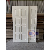 SKS Wooden Moulded SCMD-011(Solidcore) White Prime Pintu HDF Skin SIRIM 30x83 34x83 48x83 54x83 60x8