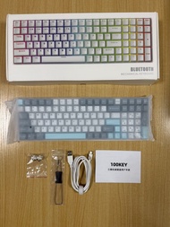 HJS Keyboard 100鍵 彩光藍牙機械鍵盤
