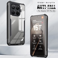 For Xiaomi 15T Pro 5G Case Transparent Acrylic Phone Cover On Xiaomi15T Xiomi Mi15T Mi 15T 15 T 15TP