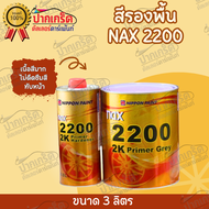 NIPPON PAINT สีรองพื้น กลบรอย NAX 2200 2K  PRIMER GREY