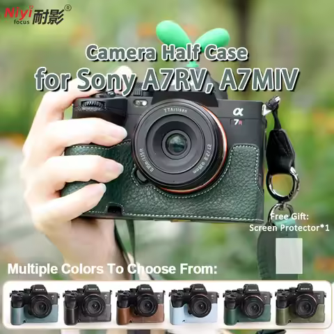 Camera Half Case Baseplate for Sony A7RV A7MIV A7R5 A7M4 Mark IV Camera Cover Protector Pouch Should
