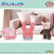 banpresto Color Selection Pink Chansey, Corsola, Bewear plush