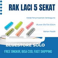 Drawer Storage Rack 5 Drawer Divider Rack Underwear Socks Storage Box Multifunction Rack