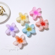 Klip Rambut Bunga Warna Gula-Gula Flower Hair Clip Candy Color Clip Lily Flower Frangipani Hair Acce