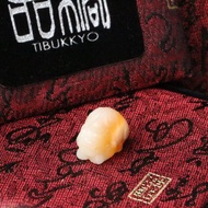 天然緬甸黃玉貔貅 長22x寬15.7mmx高14.3mm 通透局部奶油黃 擺件