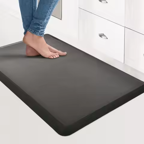 Kitchen Mat Cushioned Anti-Fatigue Rug,17.3"x 47.2",Thick Waterproof Non-Slip Kitchen Mats and Rugs 