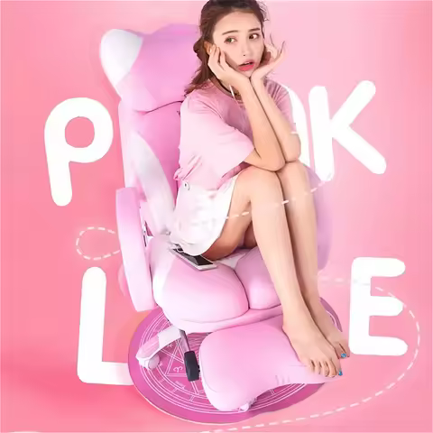 Nordic Creative Pink Computer Chairs Modern Comfortable Study Gaming Chair E-sports Live Streaming L