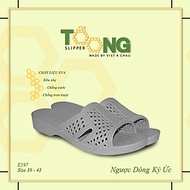 Dép tổ ong XÁM nhựa EVA siêu bền, siêu nhẹ, chống trơn trượt, đế dày (FORM LỚN ĐẶT LÙI 1-2 SIZE) Dép