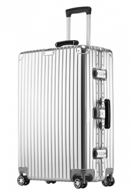 Others - 旅行之家 26吋堅固鋁框時尚ABS+PC行李箱 銀色