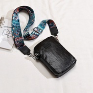 กระเป๋าใส่โทรศัพท์มือถือ Mini Vertical Colorful Ribbon Zipper Crossbody Bag สำหรับผู้หญิง กระเป๋าสะพ