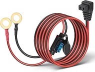 Anina 12V DC Power Cord Cable for Car Fridge with 14AWG O Ring Terminal Car Cooler Charger Compatibl
