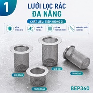 P0P3 Stainless Steel Sink Strainer - Smart Solution for a Clean and Beautiful Kitchen.-Bep360