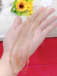 Dây chuyền Nữ Xuping Tơ Vàng Xinh Đẹp Đeo Như Thật Mẫu 6 - Xi Bằng Vàng 18K - Bảo Hành 01 Năm - Khôn