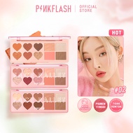 PINKFLASH 4 IN 1 Multiple Eyeshadow Blusher Highlighter Contour  Pigmentasi Tinggi Sepanjang masa Ta