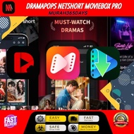 COMBO SET DRAMAPOPS NETSHORT MOVIEBOX PRO SHORT DRAMA UNLIMITED DAYS ⭐ 完整版本 ⭐ | 支持所有设备及Windows电脑软件 |