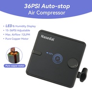 Nasedal Auto-Stop LED Display Air Compressor Use with Airbrush Nail 36PSI Art Makeup Tattoo Model Ma
