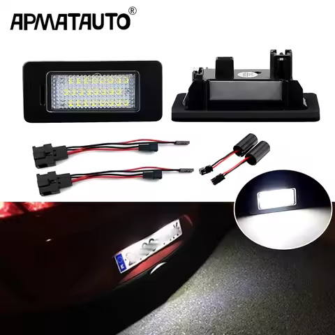 2PCS CANBUS LED License Plate Lamp 4G0943021 4G0 943 021 5N0943021 3AF943021A For A1 A3 A4 A5 A6 A7 
