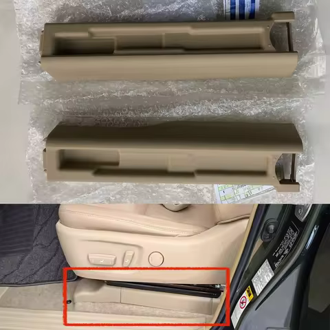 1Pc Left/Right First Seat Rail Trim Cover Sliding Track Bonnet For Toyota Prado LC150 2010-2020 7113