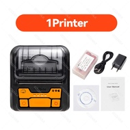 GZQIANJI 3inch 80mm Mini Thermal Receipt Printer Bluetooth Portable POS Bill Printer Maker Support P