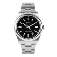 Rolex Oyster Perpetual Black Dial Men's Watch# Steel Belt, Steel Belt## Mechanical Watch#