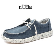 HEY DUDE รองเท้าผ้าใบ รองเท้าผ้าใบชาย รุ่น รองเท้าผู้หญิง WALLY STRETCH สี BLUE รองเท้าแฟชั่น รองเท้