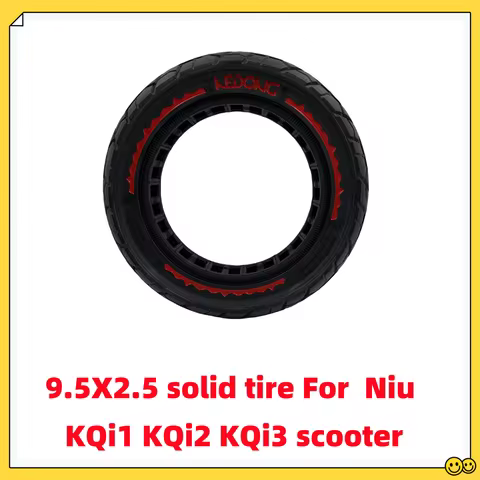 9.5inch Electric Scooter 9.5x2.5 Colorful Solid Tyre 9.5x2.50 For-NIU KQI3 Pro/Max vehicles Replacem