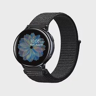 Samsung Galaxy Watch 40/42/44mm通用 尼龍織紋回環錶帶(錶帶寬度20mm)- 黑