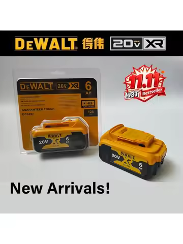 Genuine DeWalt 20V 6.0Ah/5.0Ah Lithium battery replaceable DCD887 DCD805 DCF860 DCD796 DCG406 DCF880