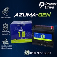 [ Installation Provided ] NS70 | NS70L | 95D26R / 95D26L ] Azuma-Gen Plus 18 MF Car Battery