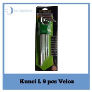 L-KEY VELOZ TORX HEX KEY SET EXTRA LONG HEX KEY