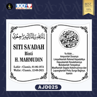 [COD] BATU NISAN GRANIT PREMIUM  30 x 40 MODEL BUKU LEMPENGAN