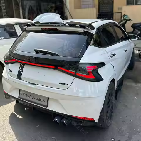 2021 To 2024 For Hyundai i20 N N-Line BC3 MK3 M Performance Rear Roof Spoiler Wing Lip Body Kit Spli