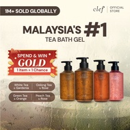 CLEF Tea Core Gentle Bath Gel 500ml - Green Tea & Orange / White Tea/ Oolong Tea & Rose/ Peach Tea &