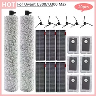 Replaceable Roller Cloth Side Brush Dust Bag Hepa Filter Accessories For Uwant U300 U300 Max Sweepin