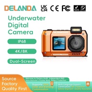 Waterproof Underwater Digital Camera4K Digital Zoom Underwater Flash Camera
