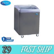 SNOW GLASS LID CHEST FREEZER SD-165GT