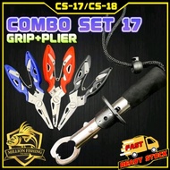 【Combo Set 17/Combo Set 18】Playar Pancing Grip Fish Fishing Gripper Fish Lip Controller with Stainle