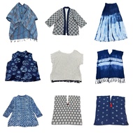 Native Cotton Tie-Dye Indigo Fabric Linen