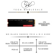 [SK TECH] WD BLACK SN850X PCIE 4.O 1TB M.2 NVME SSD R: 7300MB/S W: 6300 MB/S (WDS100T2X0E-00BCA0) 5-