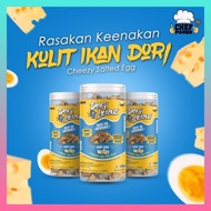 DORY LICIOUS CHEESY SALTED EGG - Snek Premium Kulit Ikan Dory ORIGINAL HQ (100gm)